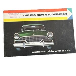 1956 Big New Studebaker President Hawk Wagon Original‎ Dealer Sales Brochure